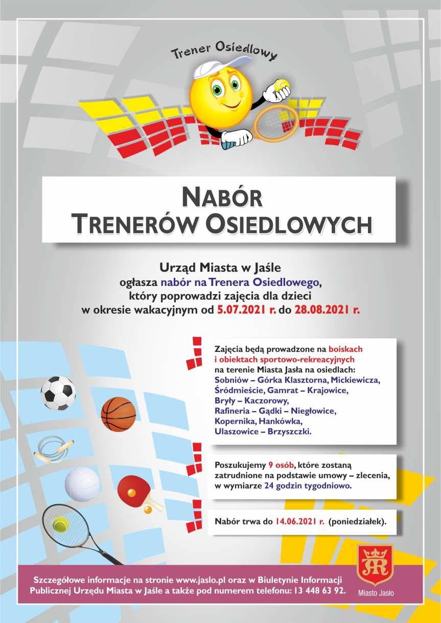 Jasło. Nabór na trenerów osiedlowych 