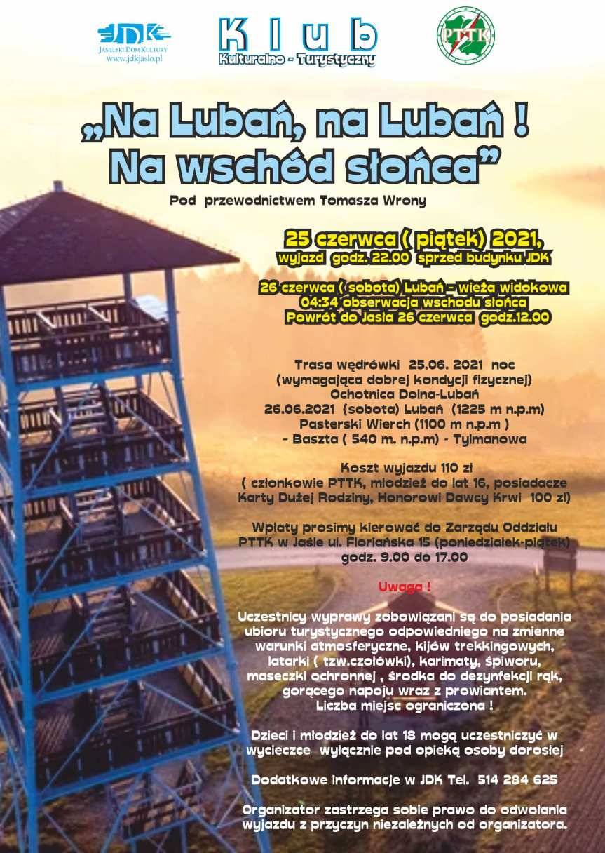 KK-T JDK i PTTK zapraszają. Nocna wyprawa na Lubań