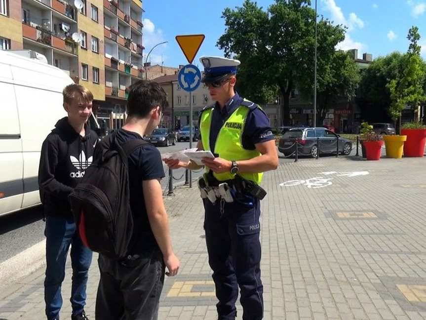 Akcja jasielskiej policji "Bądź rozważny na drodze"