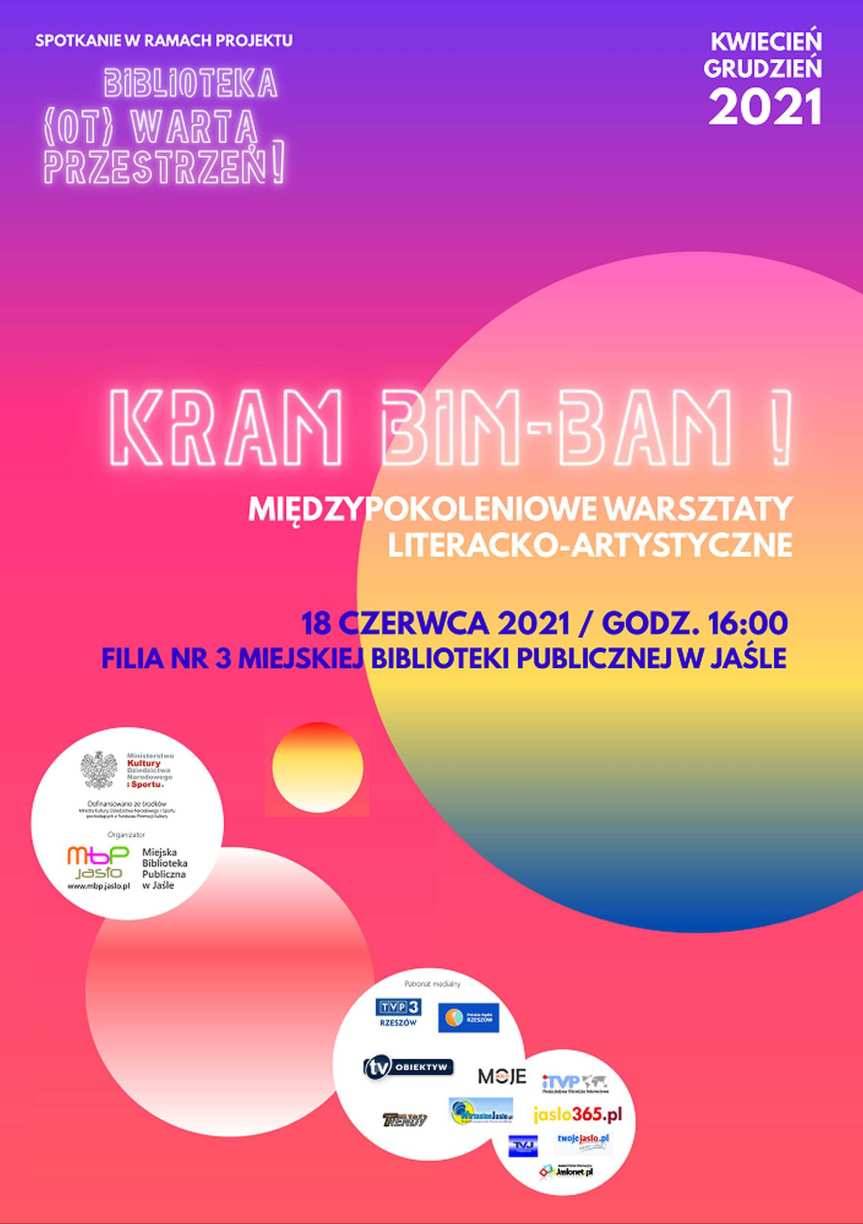 "Kram Bim-Bam!" - międzypokoleniowe warsztaty literacko-artystyczne