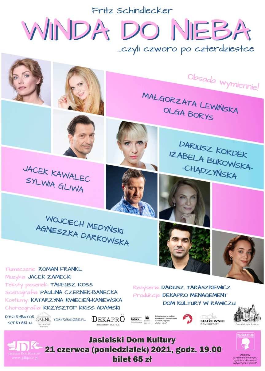 JDK. Plejada gwiazd w sztuce "Windą do nieba...czyli czworo po czterdziestce"