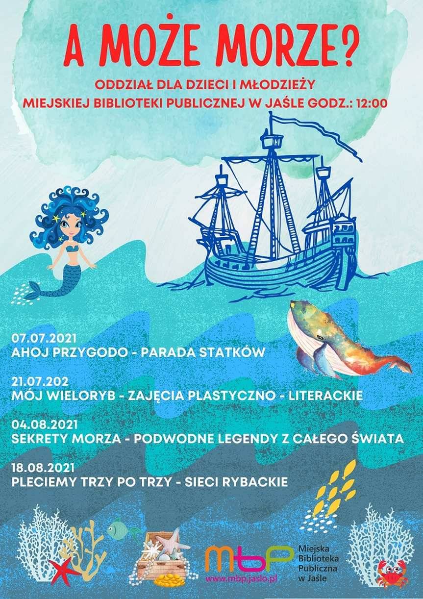 Wakacyjne zajęcia w jasielskiej bibliotece: a może morze?