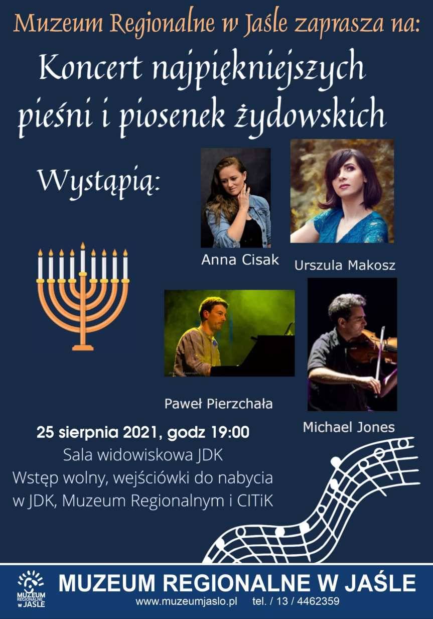 Koncert najpiękniejszych pieśni i piosenek żydowskich