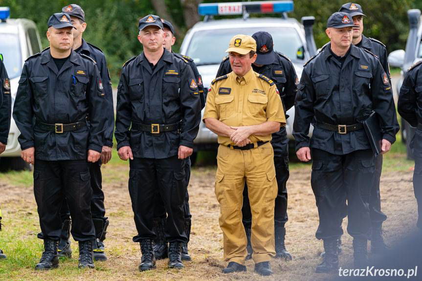 Strażacy z całego województwa ćwiczyli w powiecie krośnieńskim