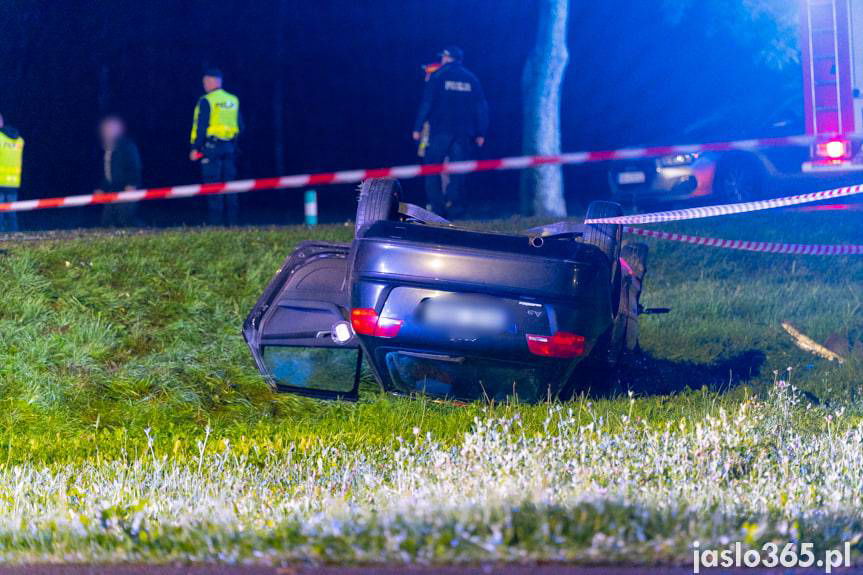 Wypadek w Krajowicach, cztery osoby poszkodowane