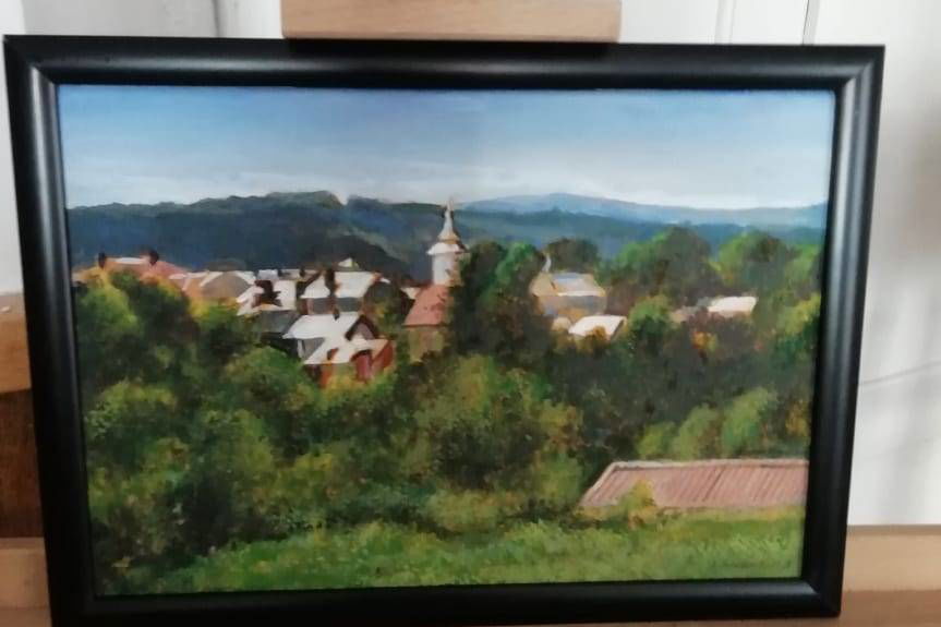 Wernisaż malarstwa Janusza Gilewicza w muzeum w Nowym Żmigrodzie