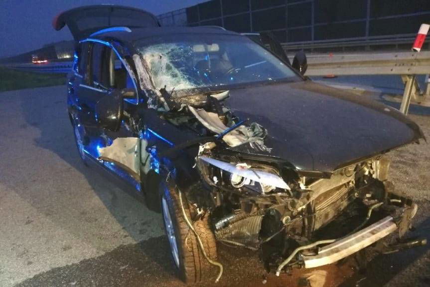 REGION. Wypadek na A4 w Czarnej Sędziszowskiej, 22-latek uderzył w tył ciężarówki