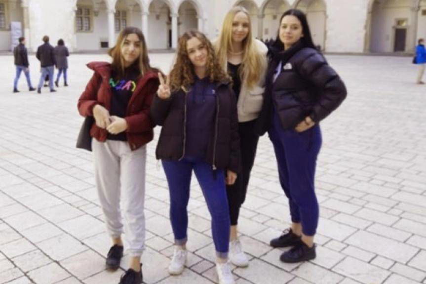 Zespół wokalny Tarnina na wycieczce w Krakowie