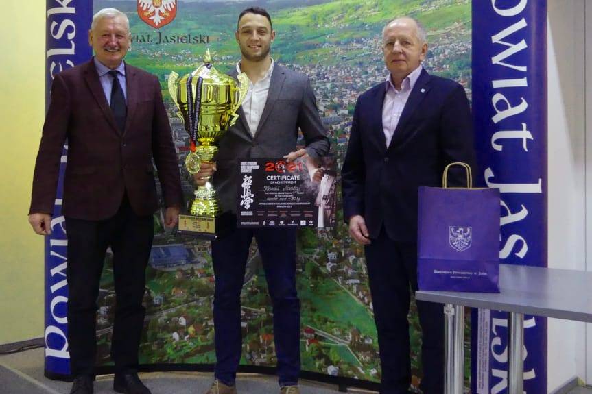 Kamil Mastaj spotkał się ze Starostą Jasielskim