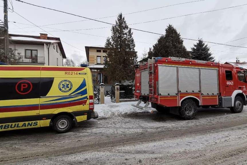 Pożar budynku mieszkalnego w Jaśle
