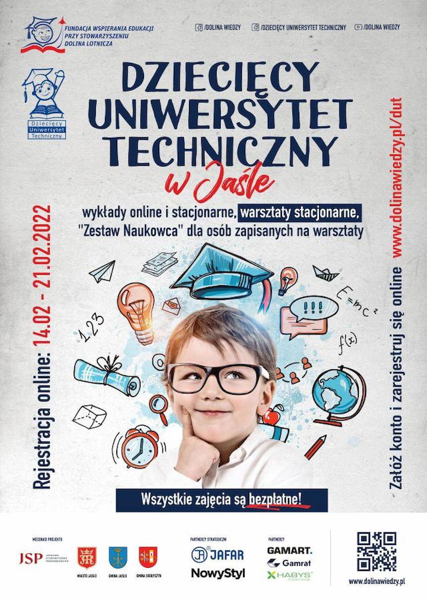 Od 14 lutego ruszają zapisy do Dziecięcego Uniwersytetu Technicznego