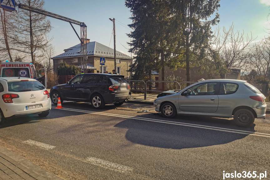 Kolizja w Szebniach na DK28