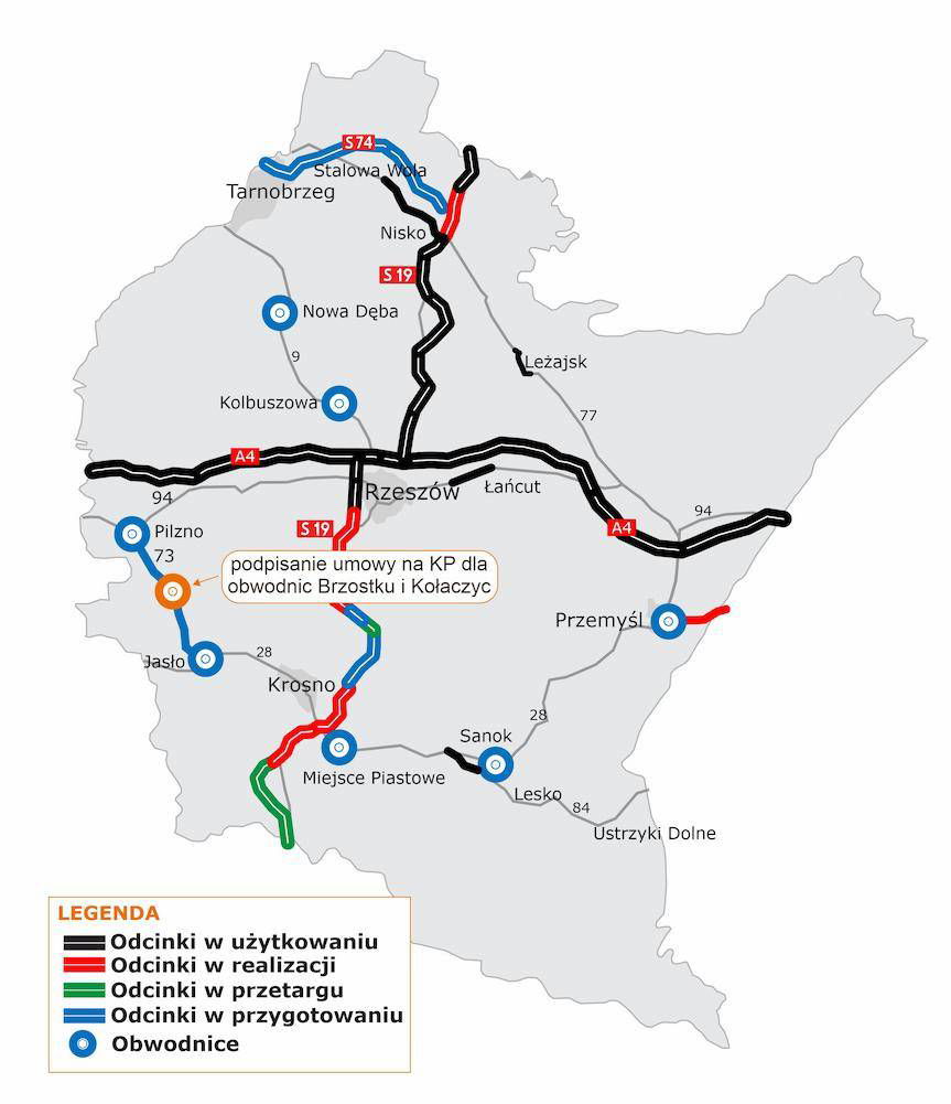 Umowa na dokumentację dla obwodnicy Brzostku i Kołaczyc podpisana