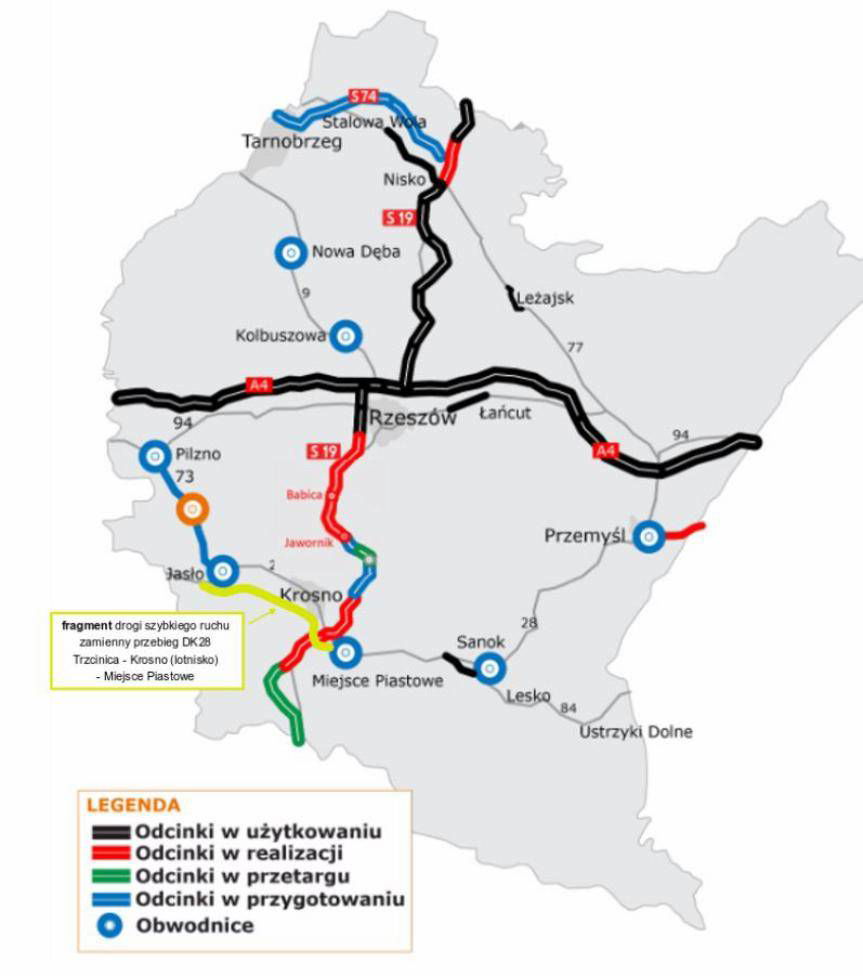 Zarząd Powiatu Jasielskiego: Konieczna jest zmiana przebiegu DK28