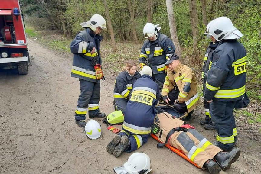 Międzygminne ćwiczenia strażaków z zakresu pożaru lasu