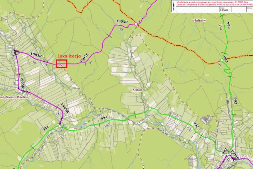 Utrudnienia w ruchu Kąty - Desznica - Świątkowa Wielka - Świątkowa Mała
