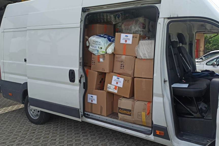 Gmina Osiek Jasielski przekazała pomoc dla obywateli Ukrainy