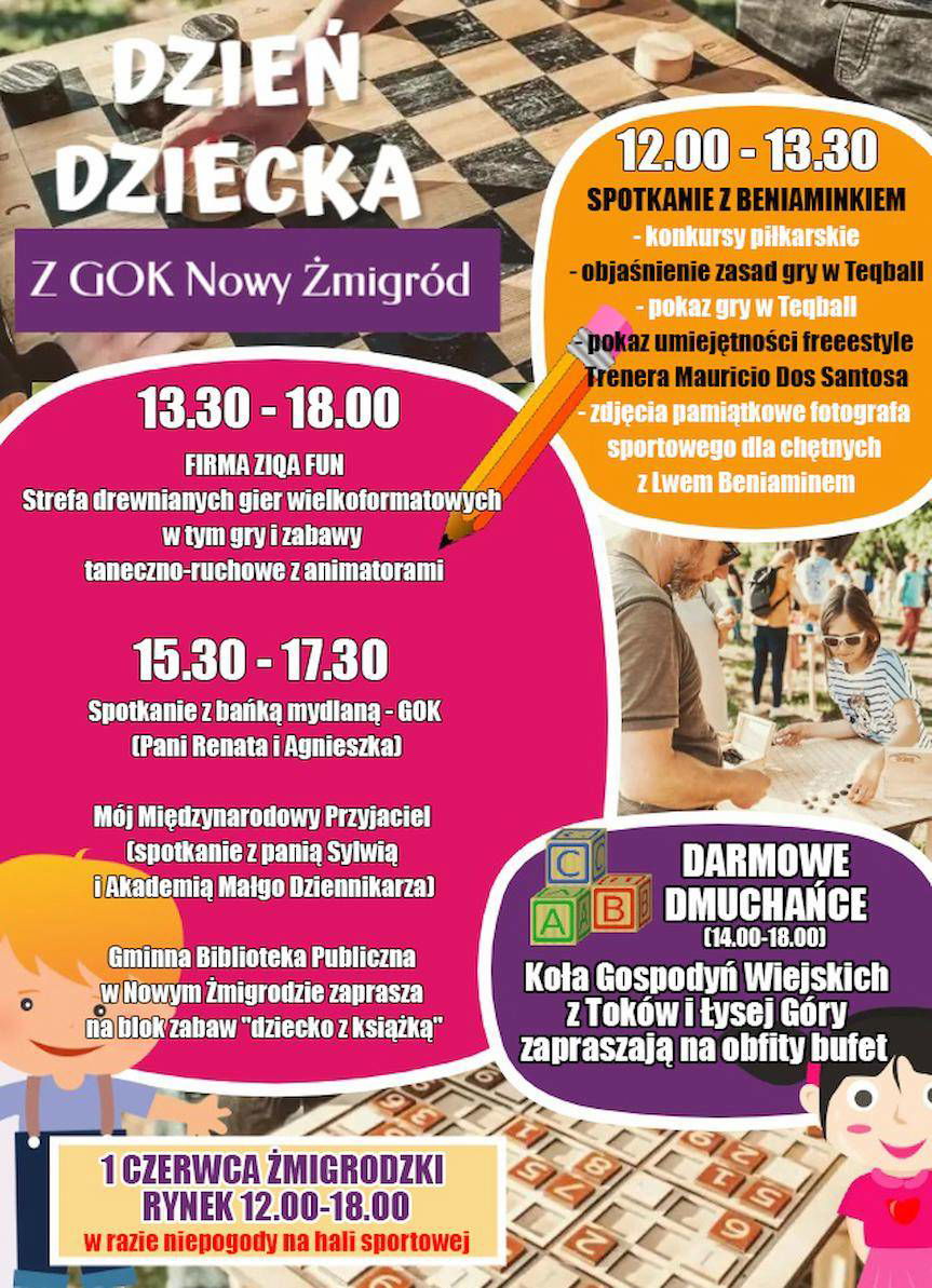 Dzień Dziecka z atrakcjami w Jaśle, Nowym Żmigrodzie i Osieku Jasielskim