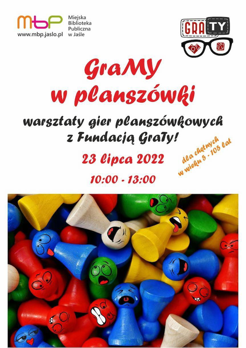 GraMy w planszówki w Miejskiej Bibliotece Publicznej w Jaśle