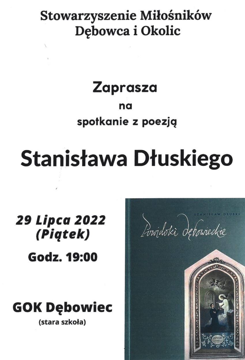 Spotkanie z poezją Stanisława Dłuskiego