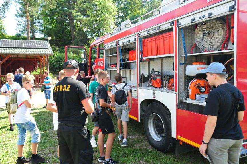 Służby odwiedziły uczestników kolonii