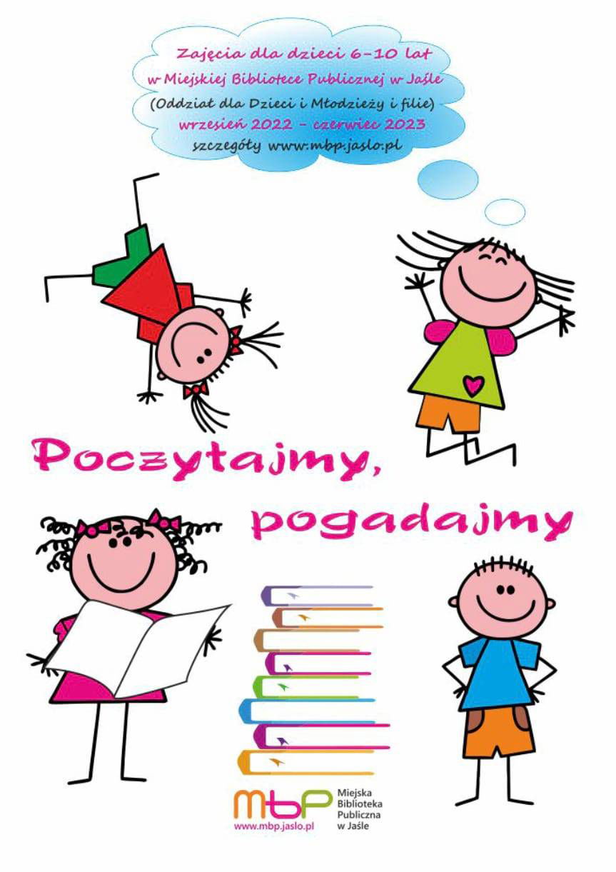 Poczytajmy, pogadajmy - zajęcia dla dzieci w Miejskiej Bibliotece Publicznej w Jaśle