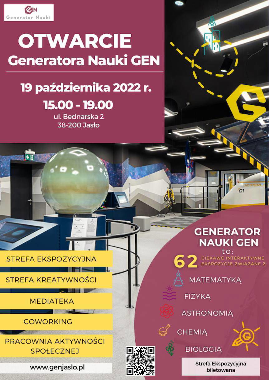 Już jutro otwarcie Generatora Nauki Gen