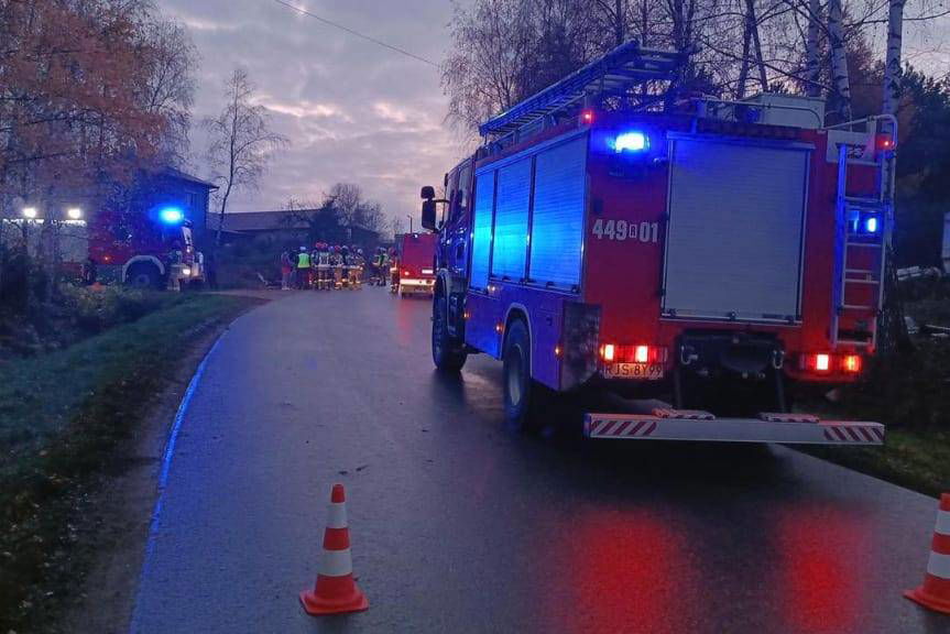 Dachowanie samochodu we Wróblowej