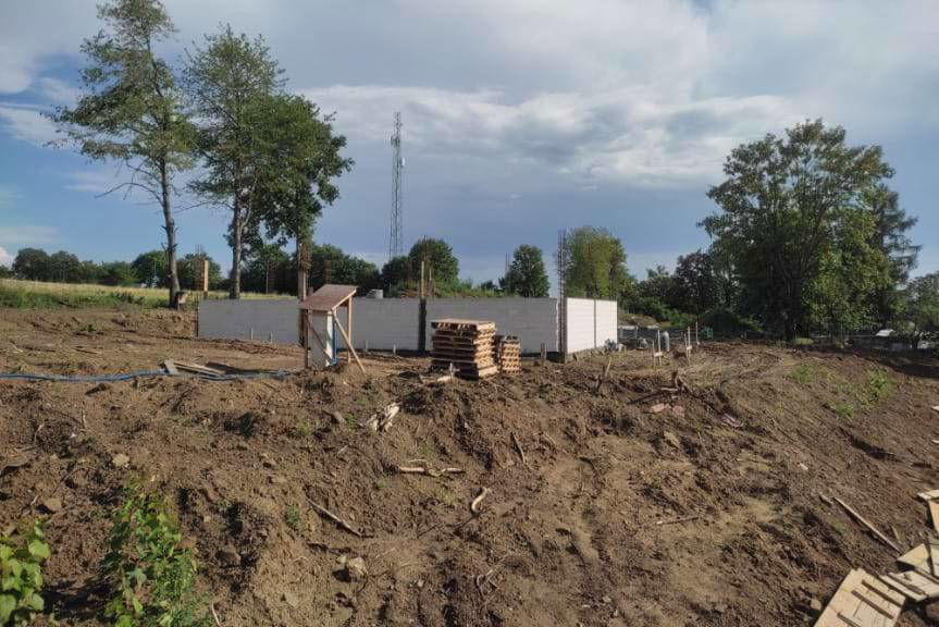 Trwa budowa Gminnego Punktu Selektywnej Zbiórki Odpadów Komunalnych