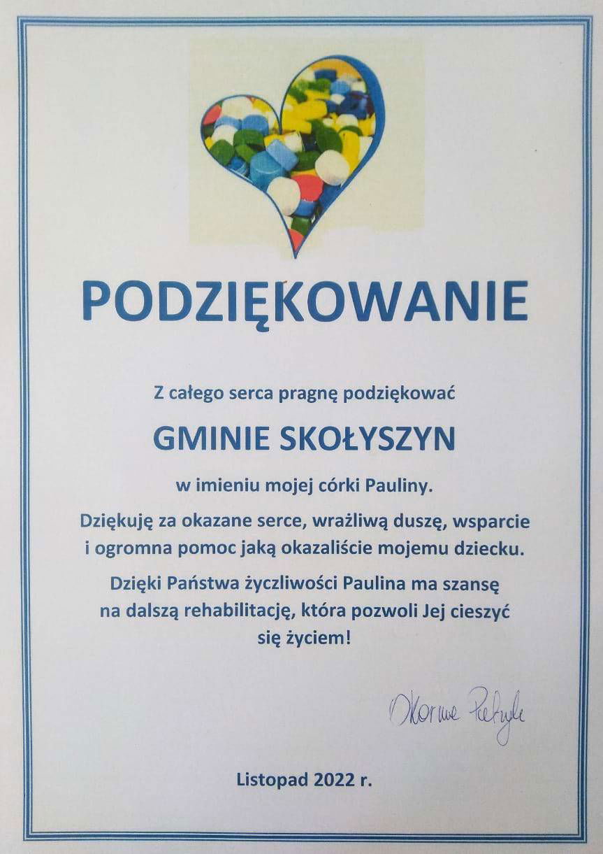 Zebrali nakrętki dla chorej Paulinki