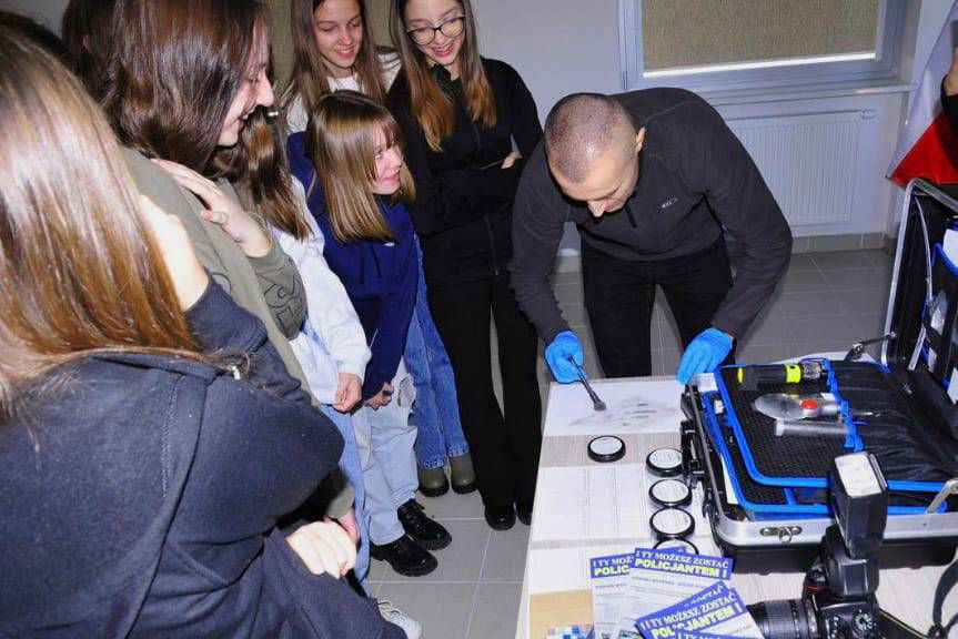 "I Ty możesz zostać policjantem" - spotkanie edukacyjne w KPP w Jaśle