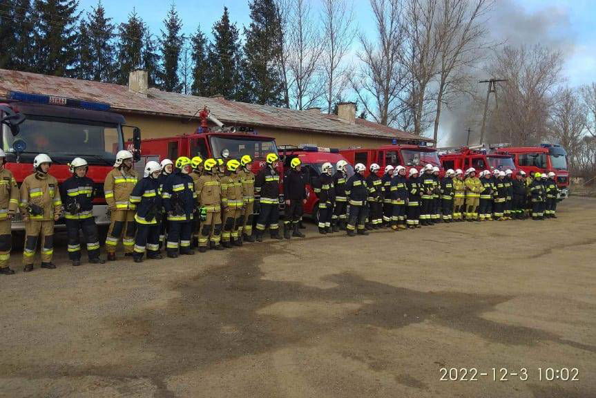 Ćwiczenia strażaków z gminy Osiek Jasielski