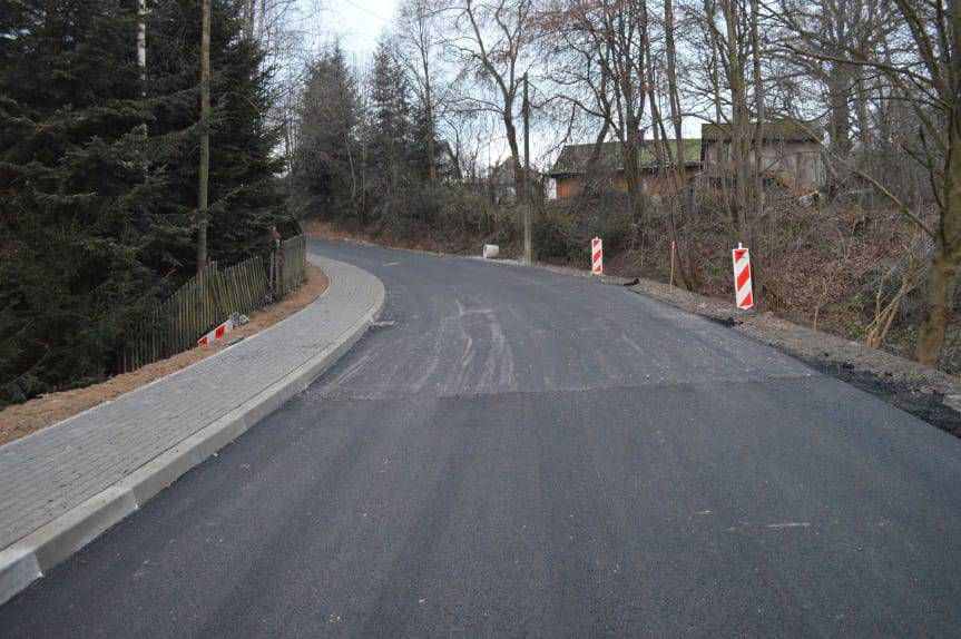 Przez Brzyście w kierunku Osobnicy już wkrótce po przebudowanej drodze