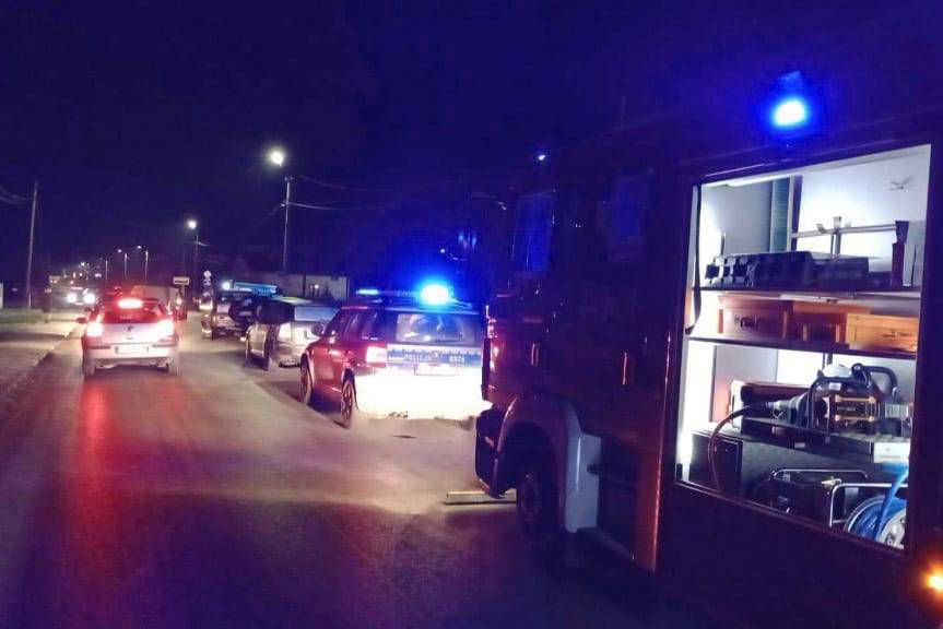 Kolizja trzech samochodów w Kołaczycach