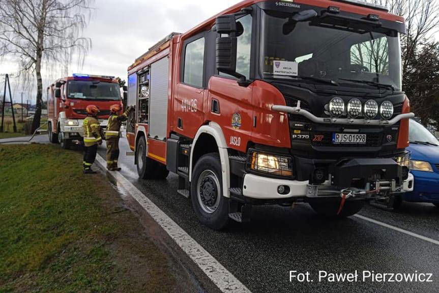 Pożar domu w Zarzeczu