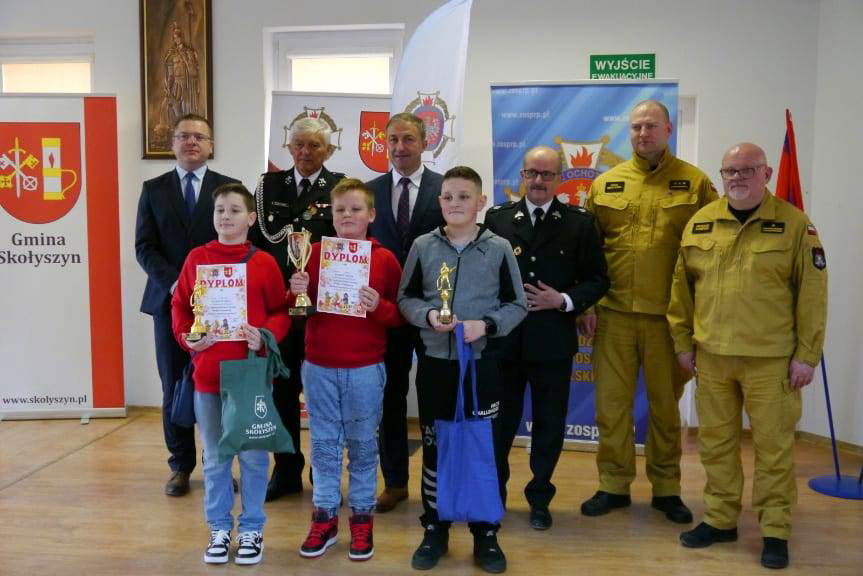 Eliminacje gminne w Turnieju Wiedzy Pożarniczej w Skołyszynie