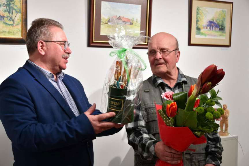 Wernisaż wystawy prac Antoniego Bolka z Załęża