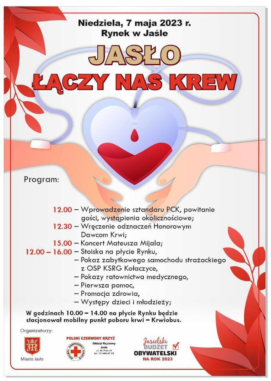 Piknik "Jasło - Łączy nas krew" - zaproszenie