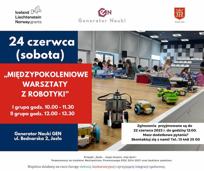 Międzypokoleniowe warsztaty z robotyki - zaproszenie