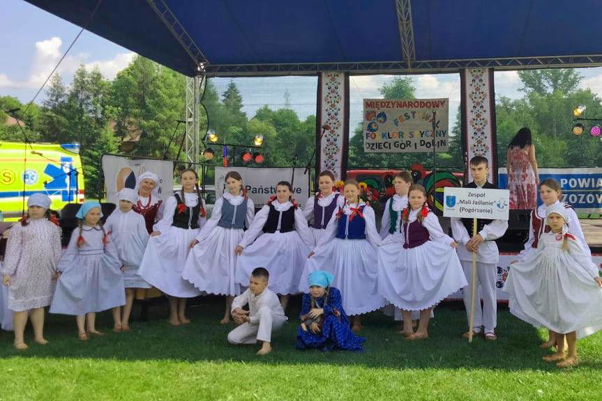 Mali Jaślanie na XVII Międzynarodowym Festiwalu Folklorystycznym "Dzieci Gór i Dolin"