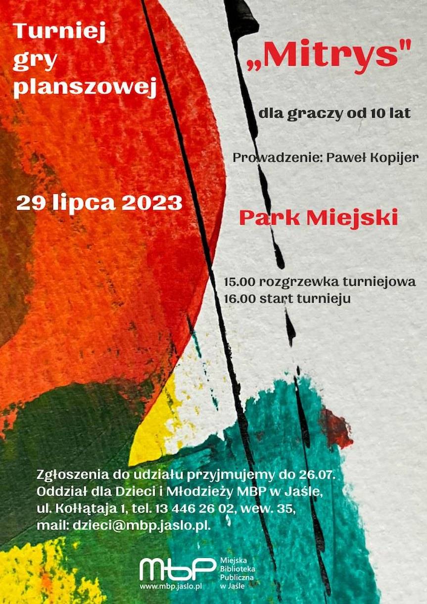 Fantastyczne Uniwersum - Turniej planszówkowy "Mitrys" - zaproszenie