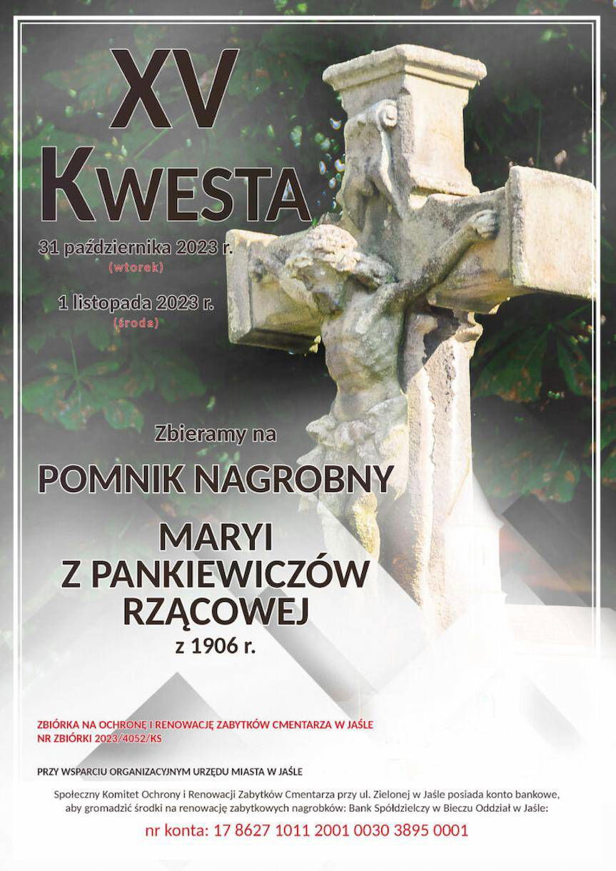 Jubileuszowa kwesta na ratowanie zabytków jasielskiej nekropolii