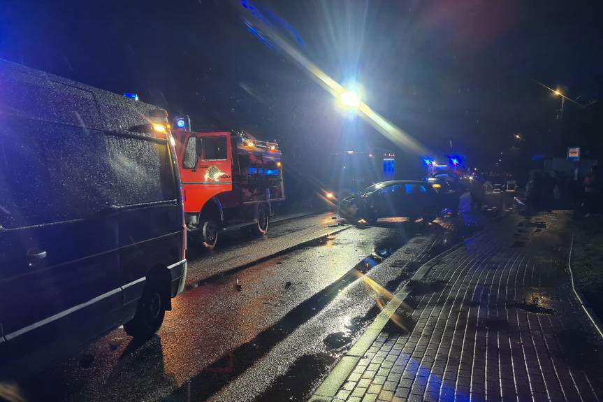 Wypadek w Zarzeczu. Potrącenie pieszego