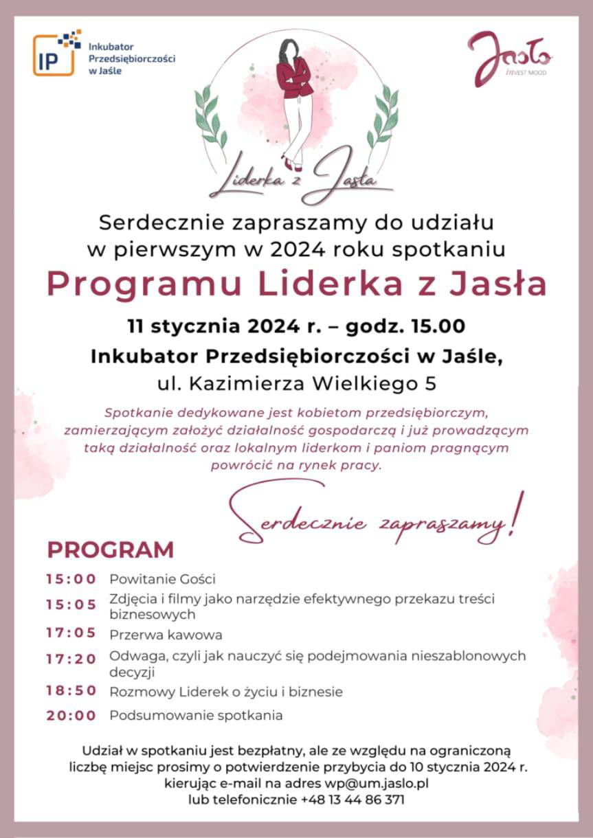 Pierwsze spotkanie cyklu Liderka z Jasła w 2024 roku