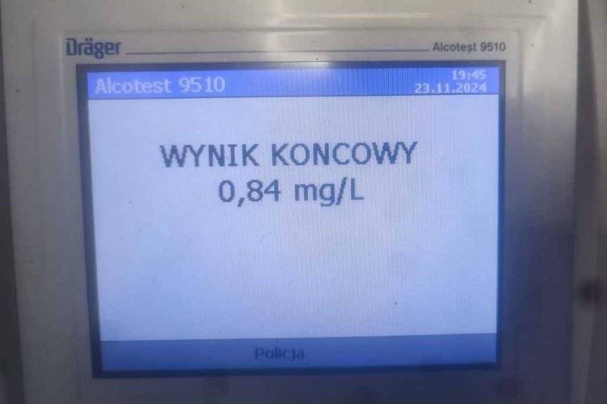 Nietrzeźwy poranek na jasielskich drogach