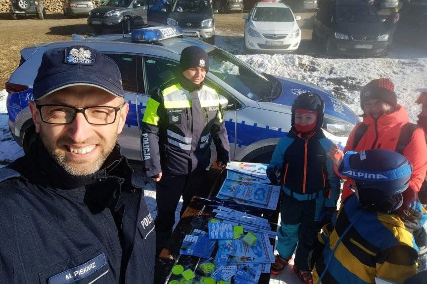 "Kręci nas bezpieczeństwo na stoku" z jasielskimi policjantami
