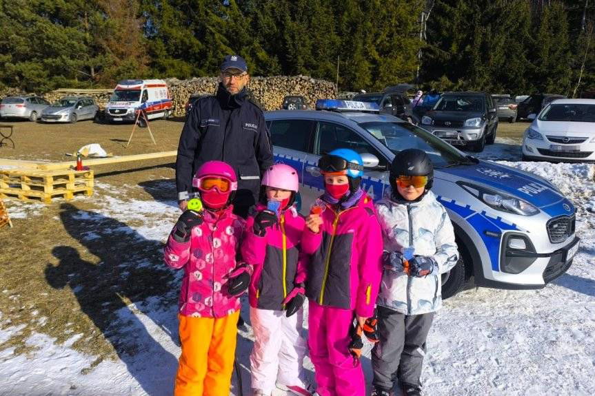 "Kręci nas bezpieczeństwo na stoku" z jasielskimi policjantami