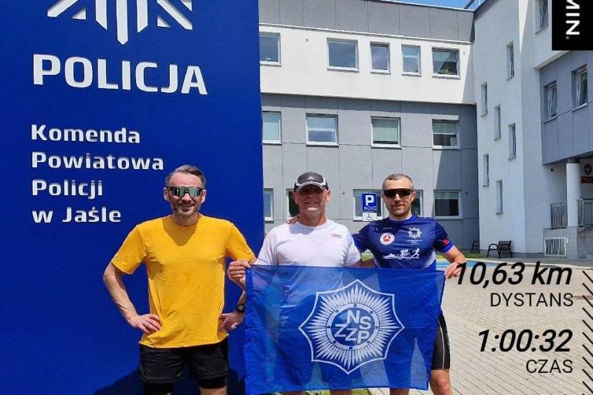 Mundurowi z Jasła włączyli się w akcję "Wiosna na sportowo"