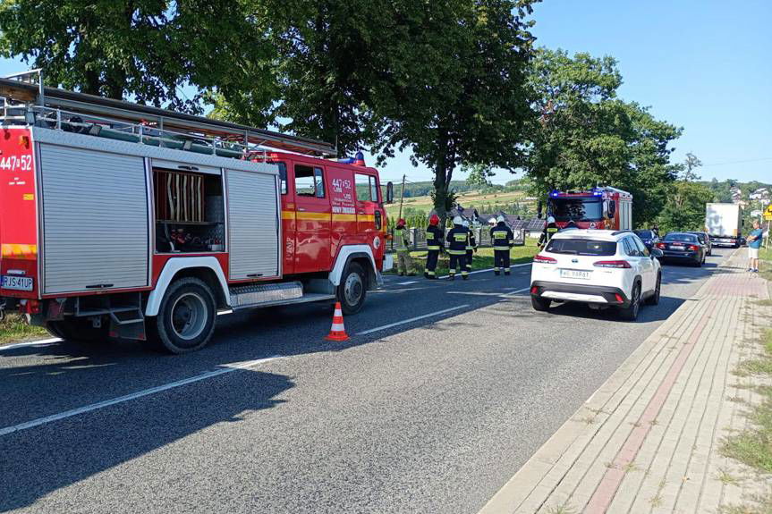 Wypadek na drodze wojewódzkiej 992