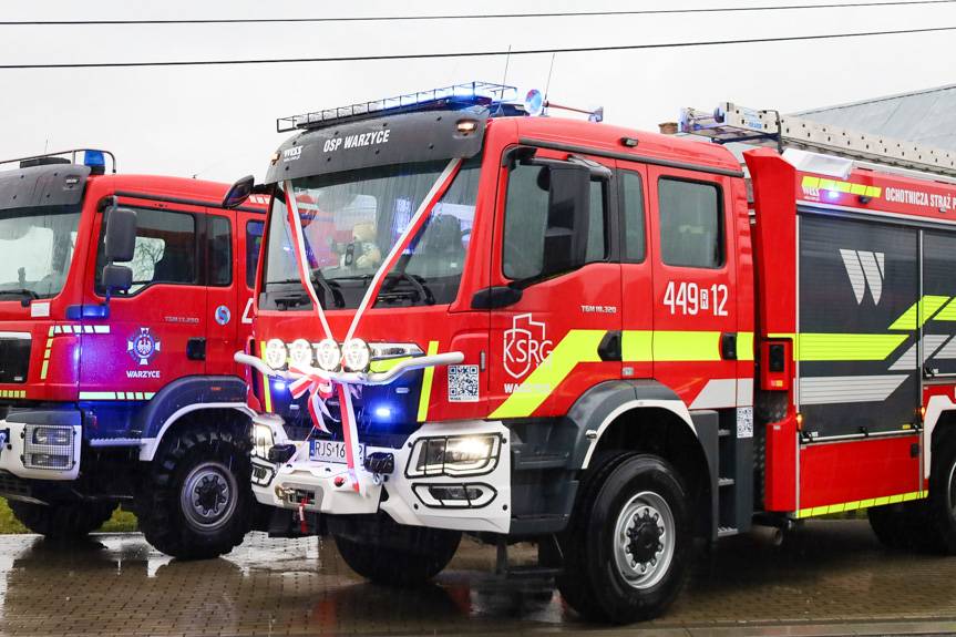 Nowy samochód pożarniczy dla OSP Warzyce